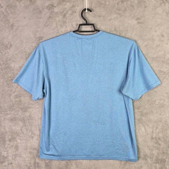 Womens A4 Blue Active T Shirt Crew Neck Short Sleeve Polyester XL - Picture 3 of 6